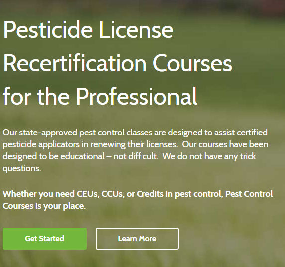 pesticide license recertification classes