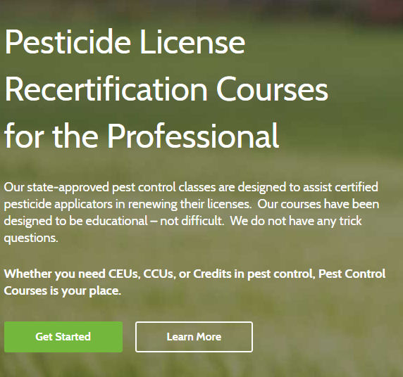 pesticide license recertification classes